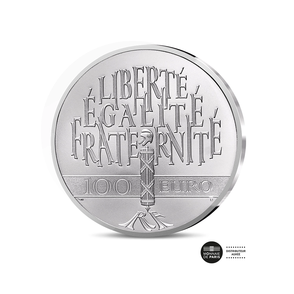 Le Génie Français 2026 - Le Génie de la Liberté - Monnaie de 100 Euros Argent
