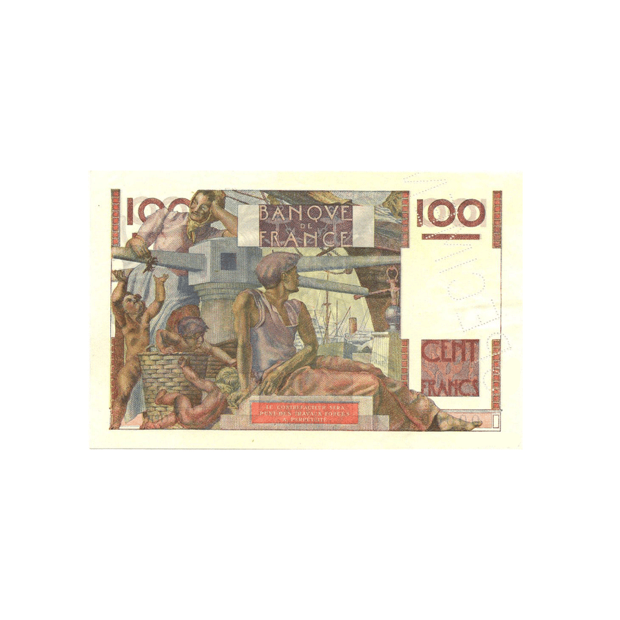 France - Billet de 100 Francs - Jeune Paysan - 1946-1954