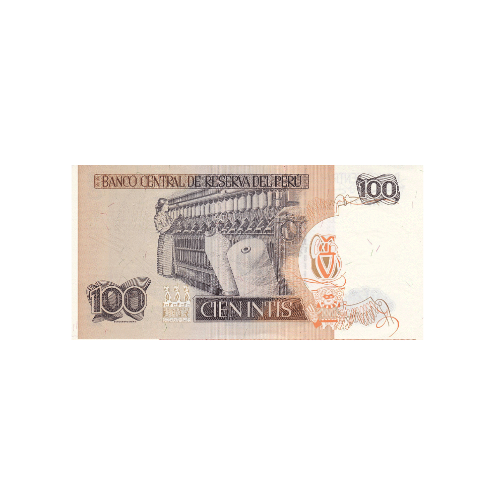 Pérou - Billet de 100 Intis - 1985-1987
