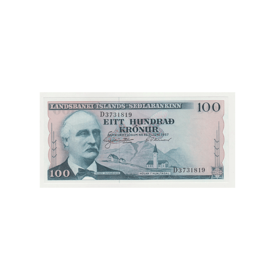 Islande - Billet de 100 Kronur - 1960-1964