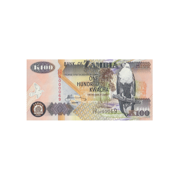 Zambie- Billet de 100 Kwacha - 1992-2011