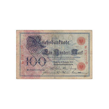 Allemagne - Billet de 100 Mark - 1905