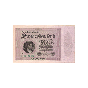 Allemagne - Billet de 100 000 Mark - 1923