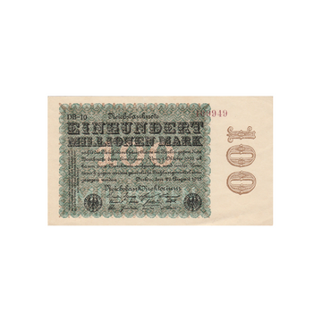 Allemagne - Billet de 100 000 000 Mark - 1923