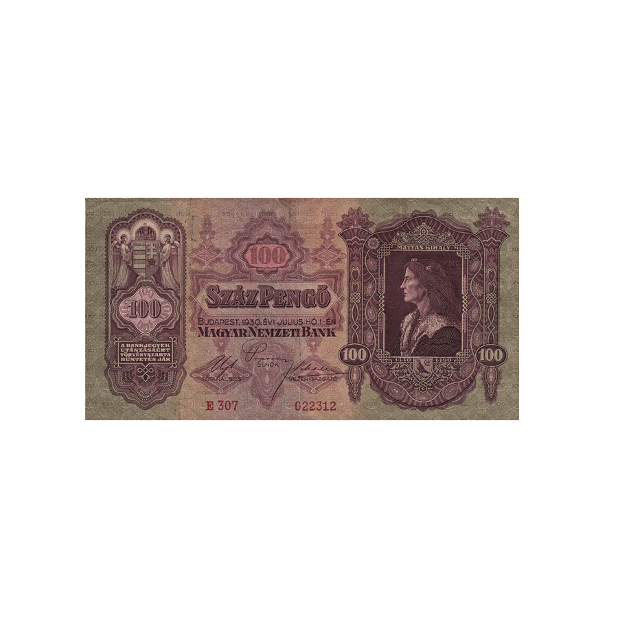 Hongrie - Billet de 100 Pengő - 1930