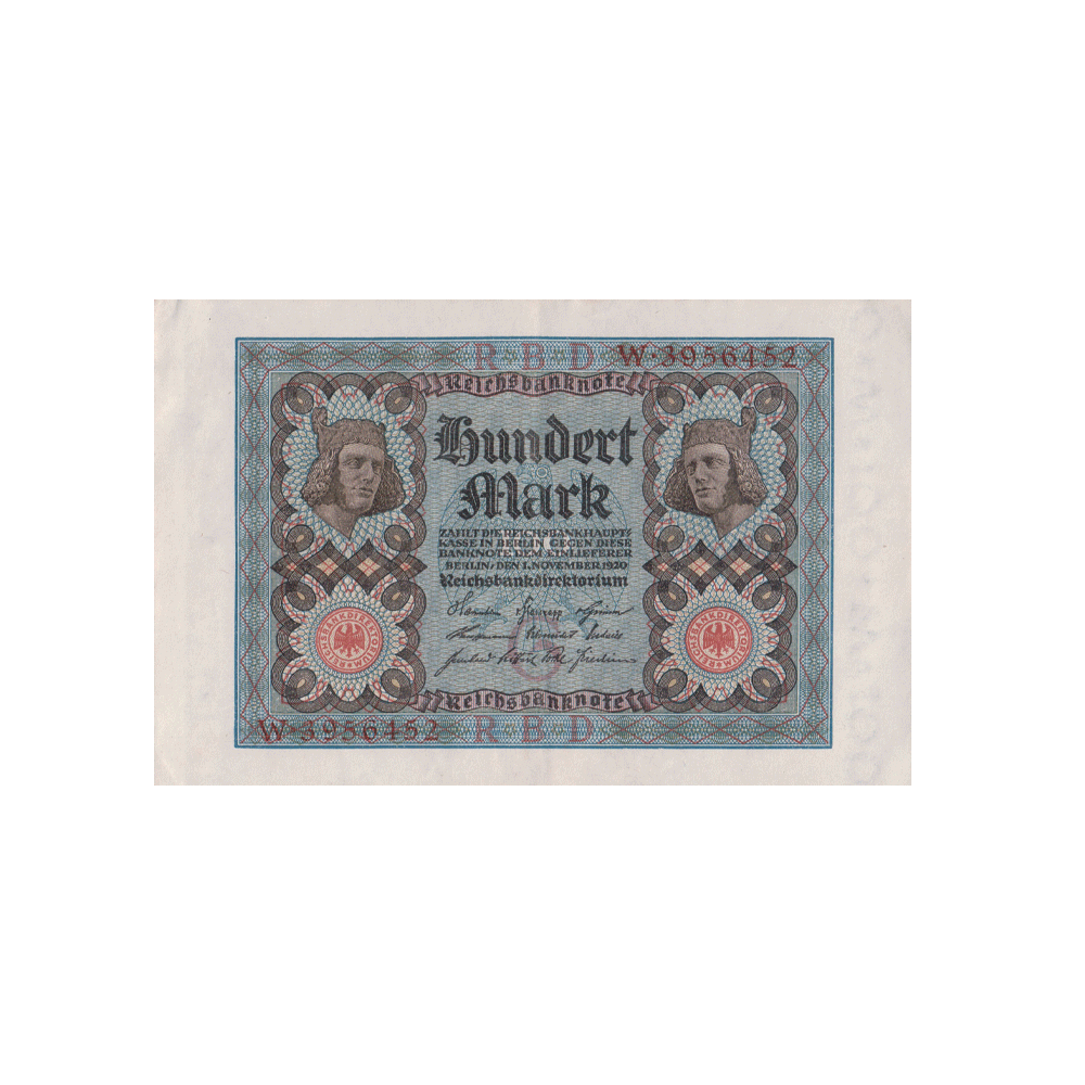 Allemagne - Billet de 100 Reichsmark - 1920