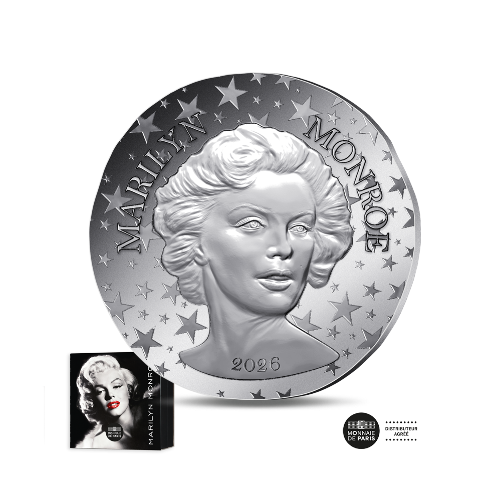 Femme du Monde - Marilyn Monroe - Monnaie de 10 Euros Argent - BE 2026