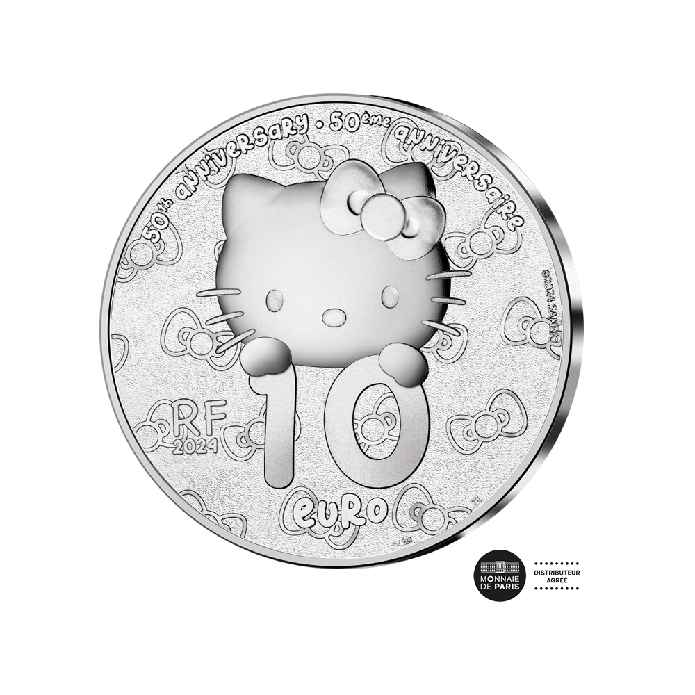 Hello Kitty - Version japonaise - Monnaie de 10€ Argent - BE 2024