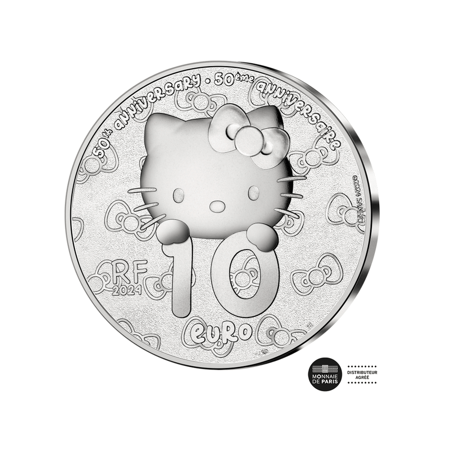 Hello Kitty - Version japonaise - Monnaie de 10€ Argent - BE 2024