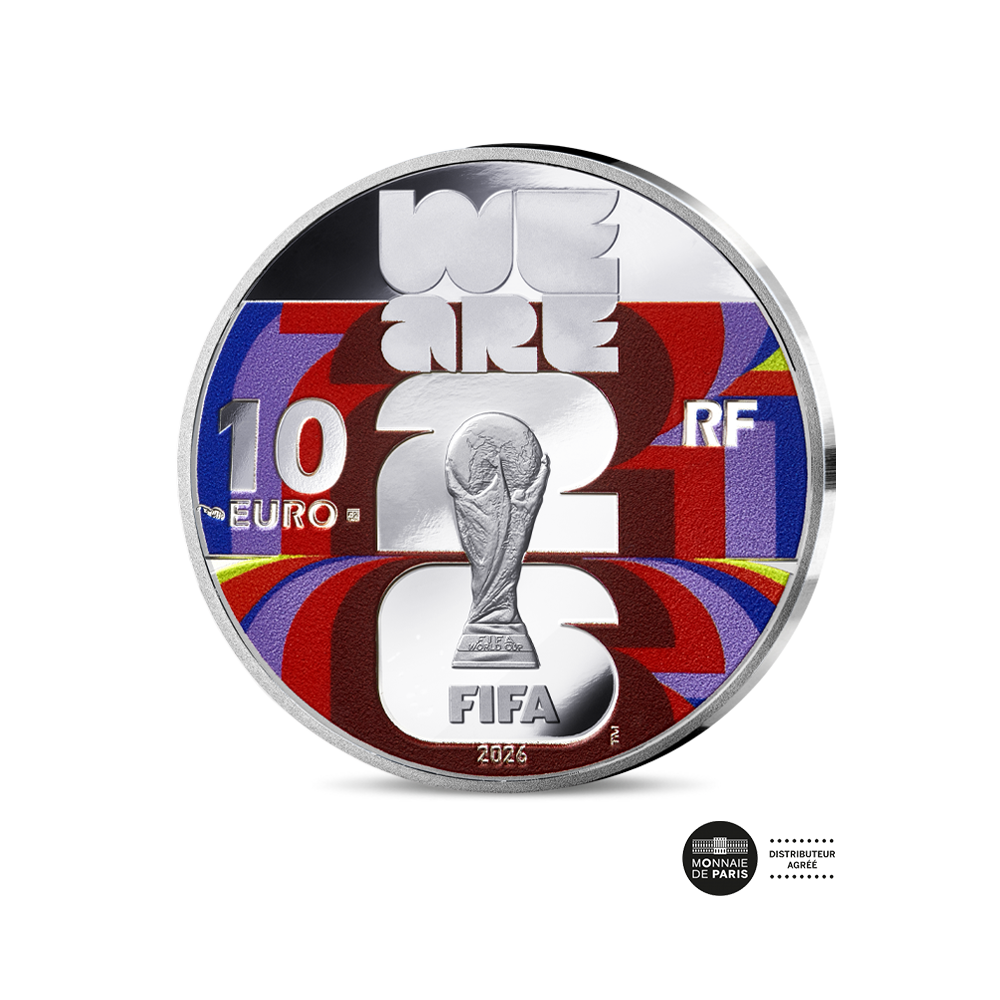 FIFA 2026 - Monnaie de 10 Euros Argent Colorisée - BE 2026