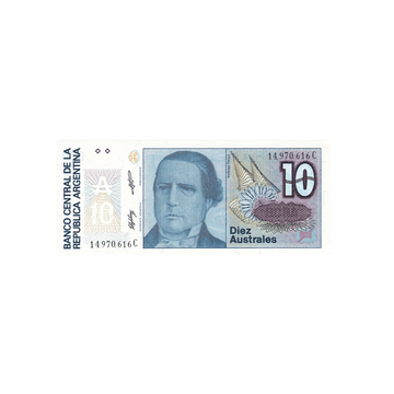 Argentine - Billet de 10 Australes - 1986-1989