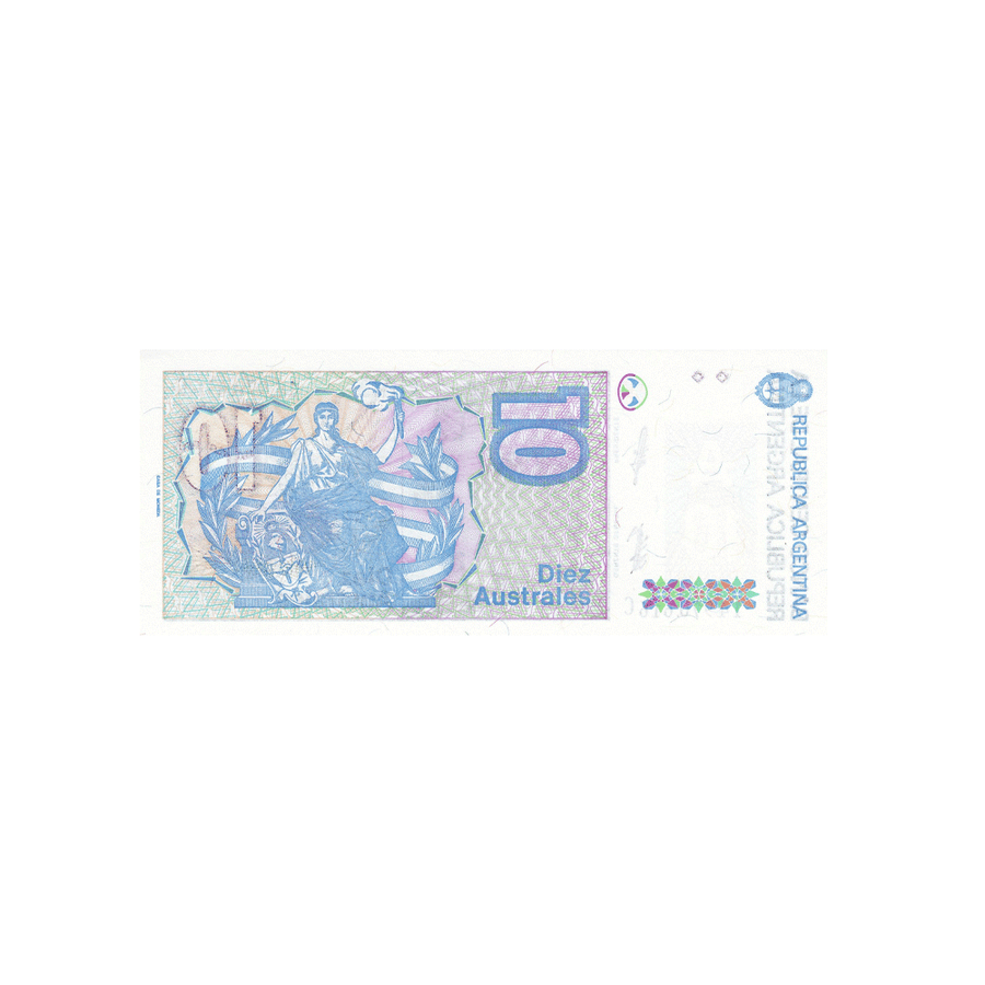 Argentine - Billet de 10 Australes - 1986-1989
