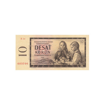 République Tchèque - Billet de 10 Couronnes - 1960