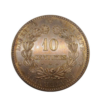 10 centesimi Napoleone III - Naked Head - Francia - 1852-1857
