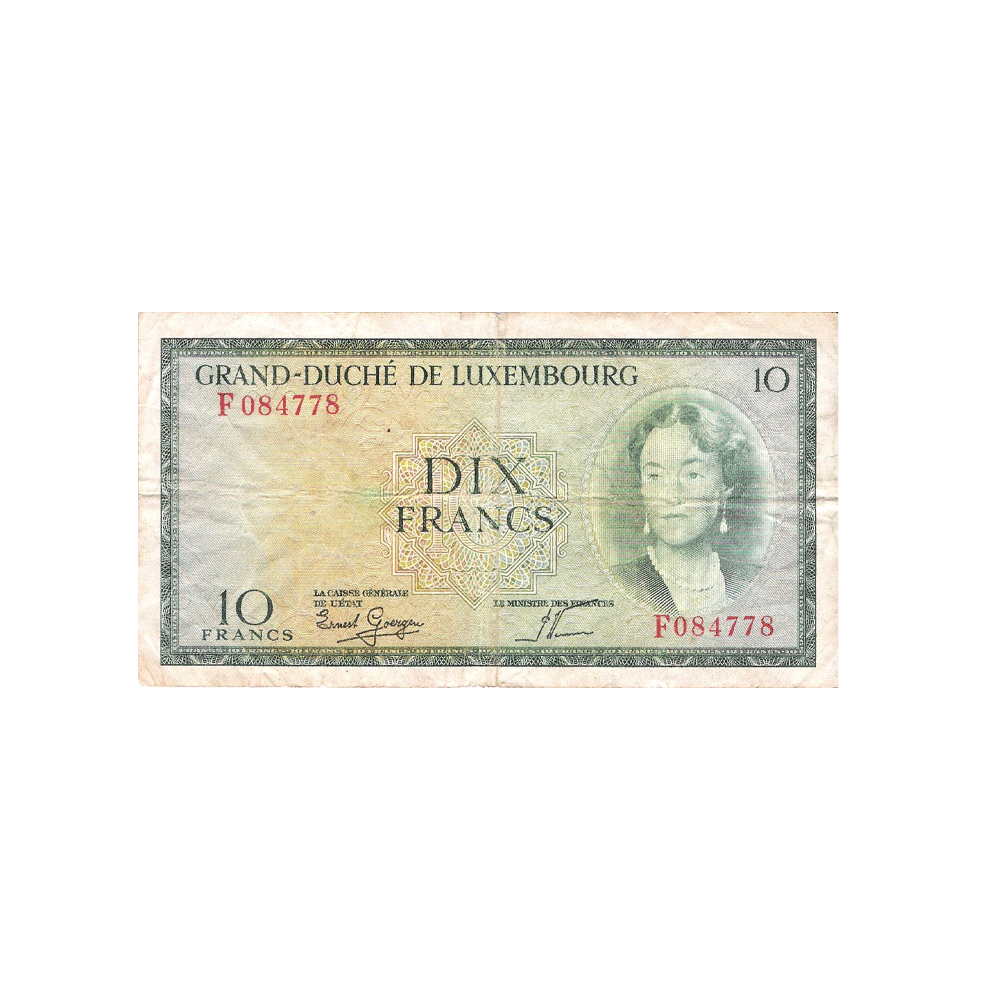 Luxembourg - Billet de 10 Francs - 1954