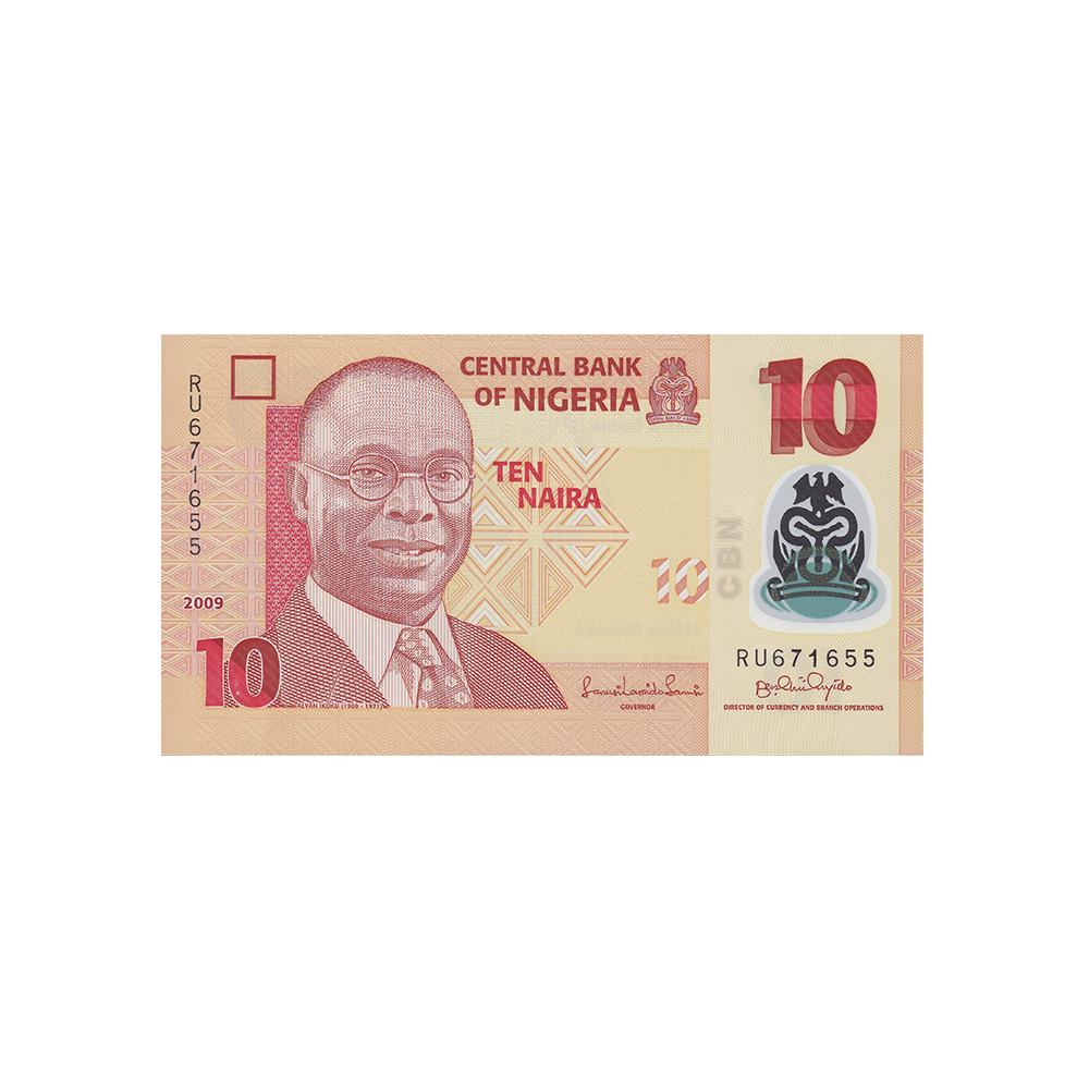 Nigeria - Billet de 10 Naira - 2009-2022