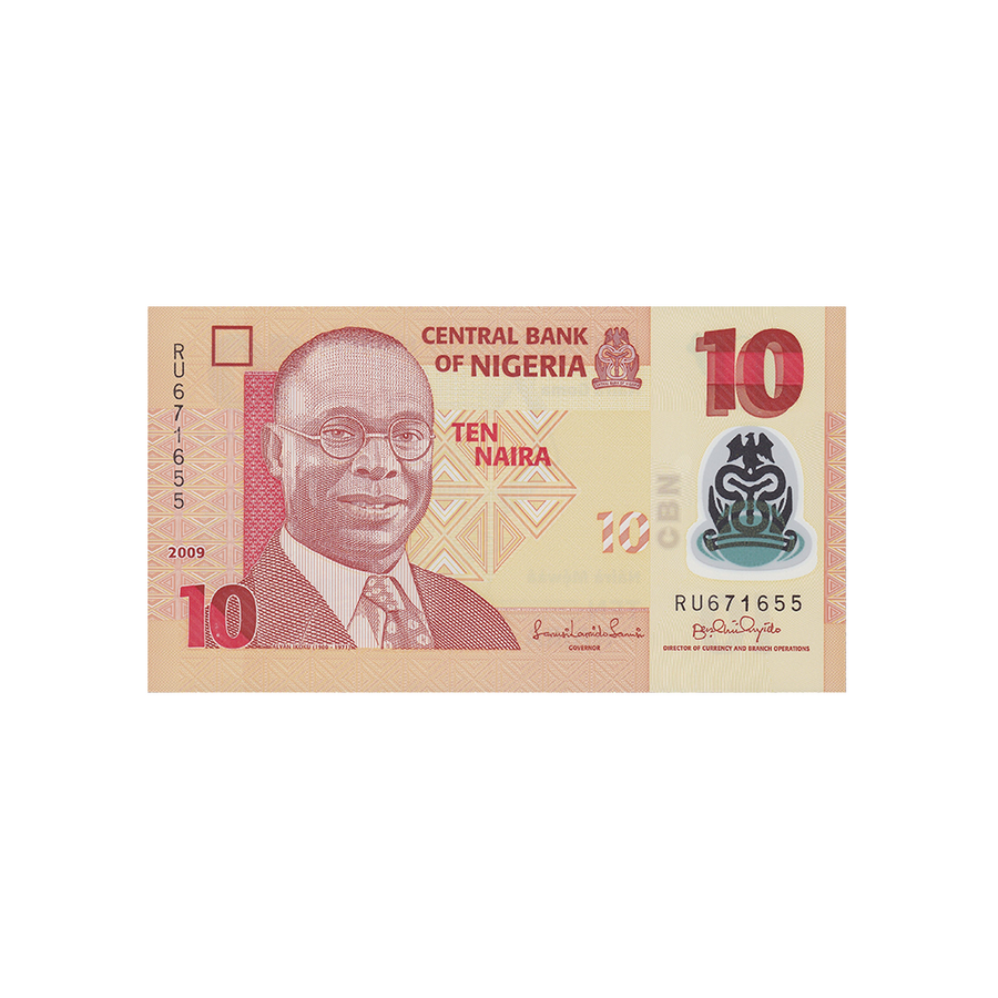 Nigeria - Billet de 10 Naira - 2009-2022