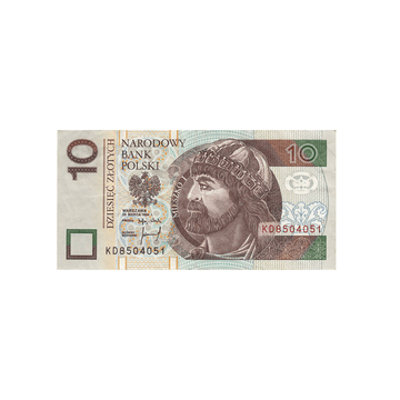 Pologne - Billet de 10 Zlotych - 1994