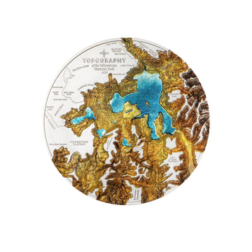 Topography – Yellowstone - Monnaie de 25 Dollars - BE 2025