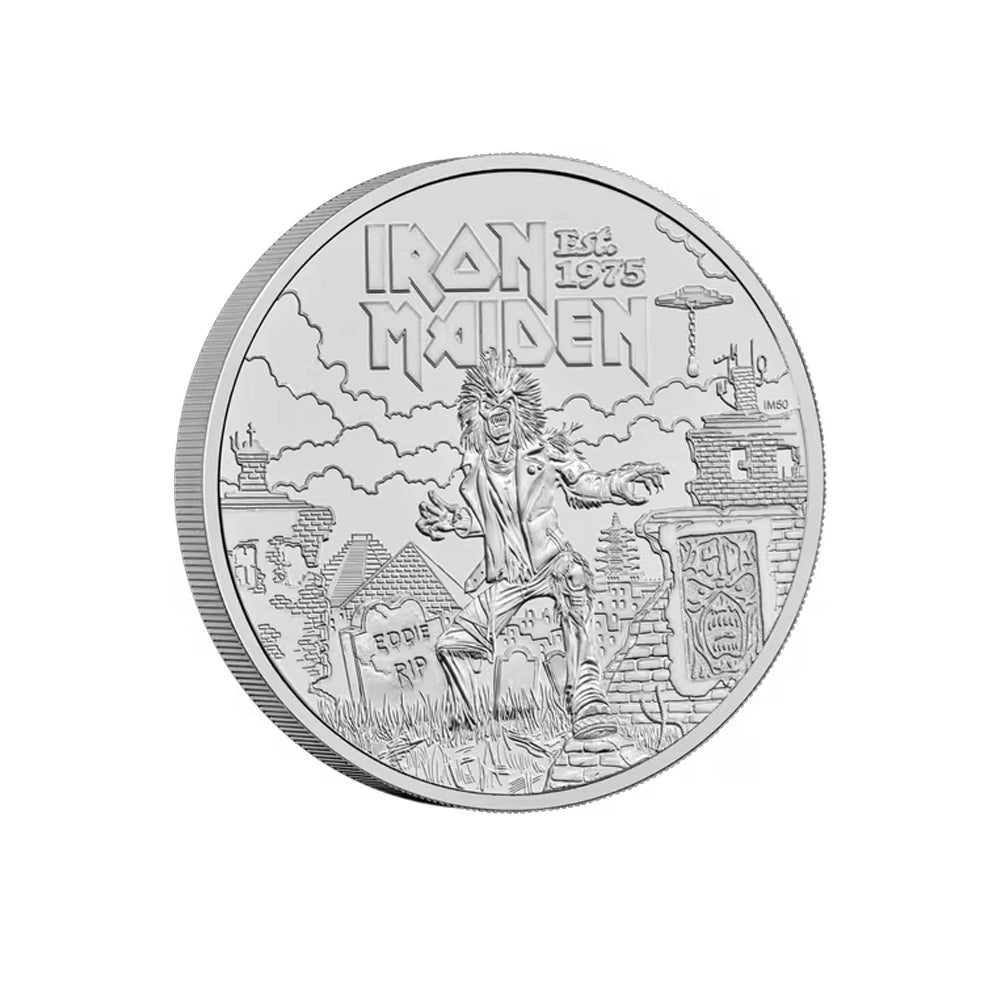 50 ans d'Iron Maiden - Monnaie de 5 Pounds - 2025