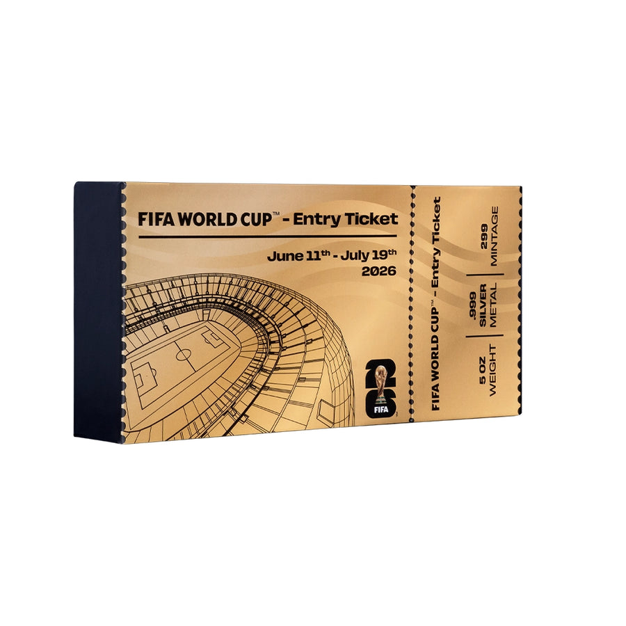 Fifa 26 - Porte du Stade - Monnaie de 10 Dollars Argent - Antique Finish 2026