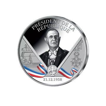 Frappe en Argent - Charles de Gaulle - Président de la République