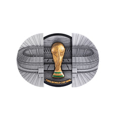 FIFA 26™ - Porte du Stade - Monnaie de 10 Dollars Argent - Antique Finish 2026