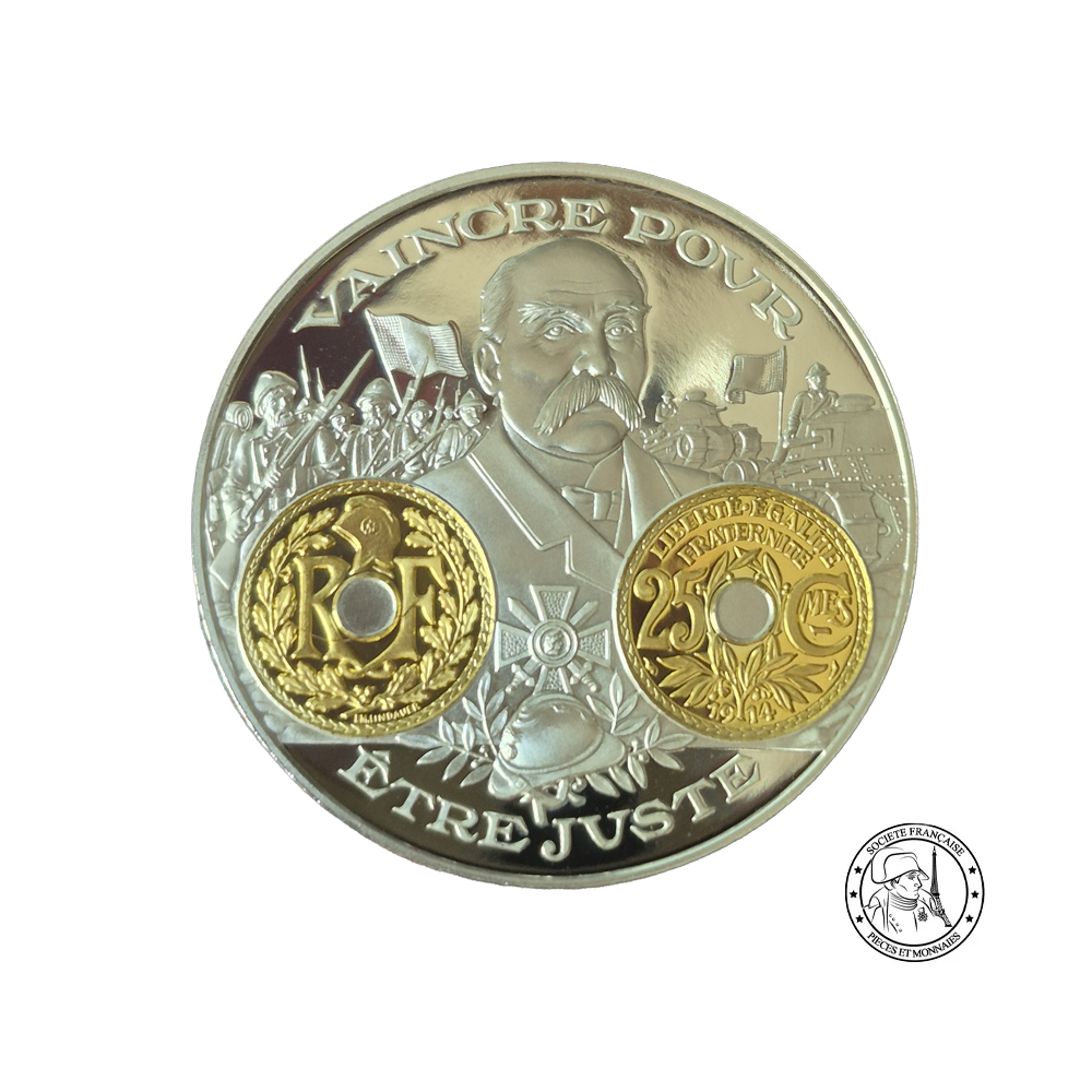 Frappe en Argent pur - 2000 ans d'histoire monétaire française - 25 Centimes 1914