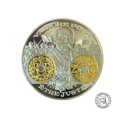 Frappe en Argent pur - 2000 ans d'histoire monétaire française - 25 Centimes 1914