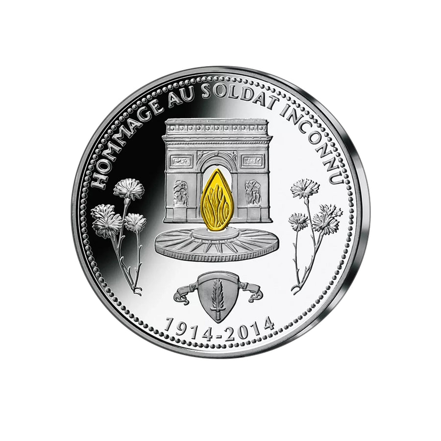 Frappe en argent pur - La France Victorieuse - Hommage au Soldat Inconnu