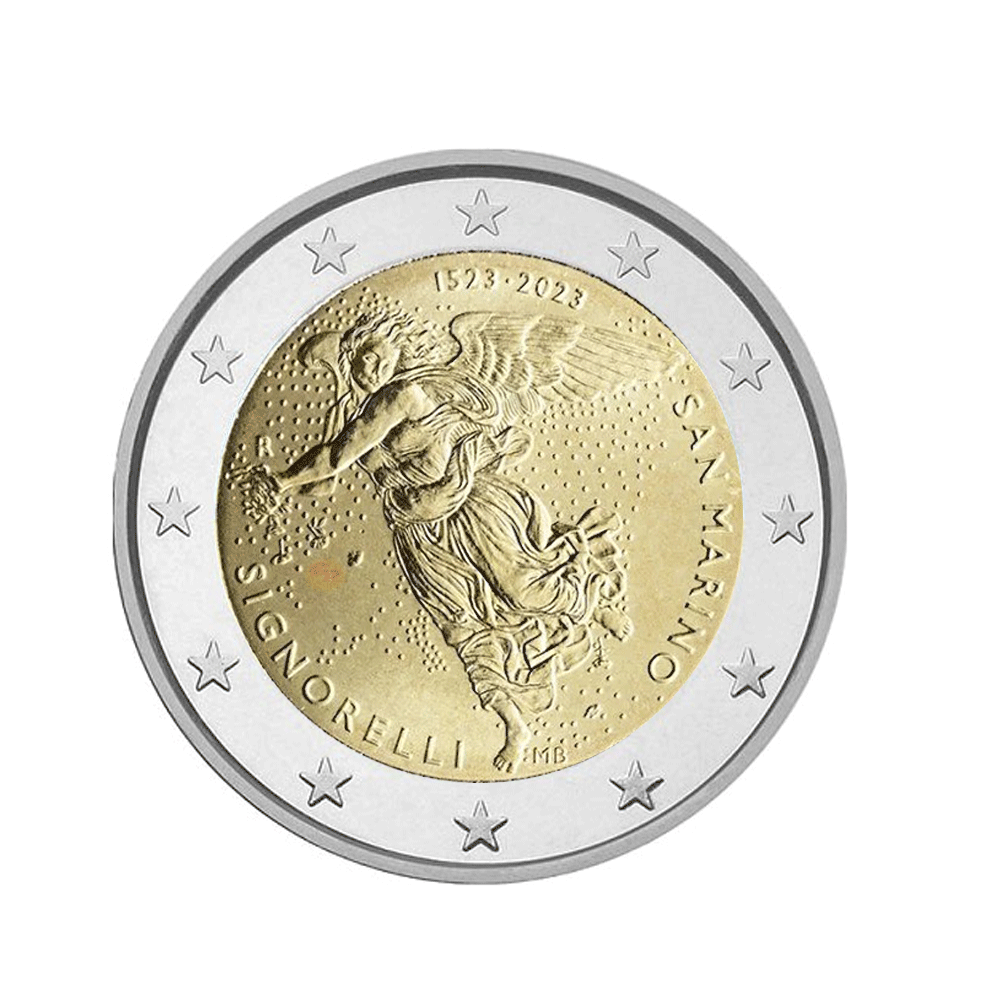 Saint -Marin 2023 - 2 Euro Commemorative - 500 ° anniversario della morte di Luca Signorelli - BU