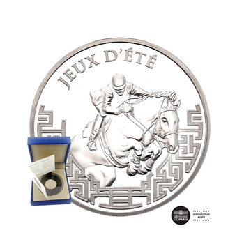 Jeux Olympiques Pékin 2008 - Equitation - Monnaie de 1,50€ Argent - BE 2007