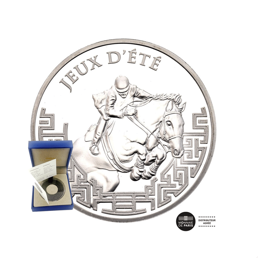 Jeux Olympiques Pékin 2008 - Equitation - Monnaie de 1,50€ Argent - BE 2007