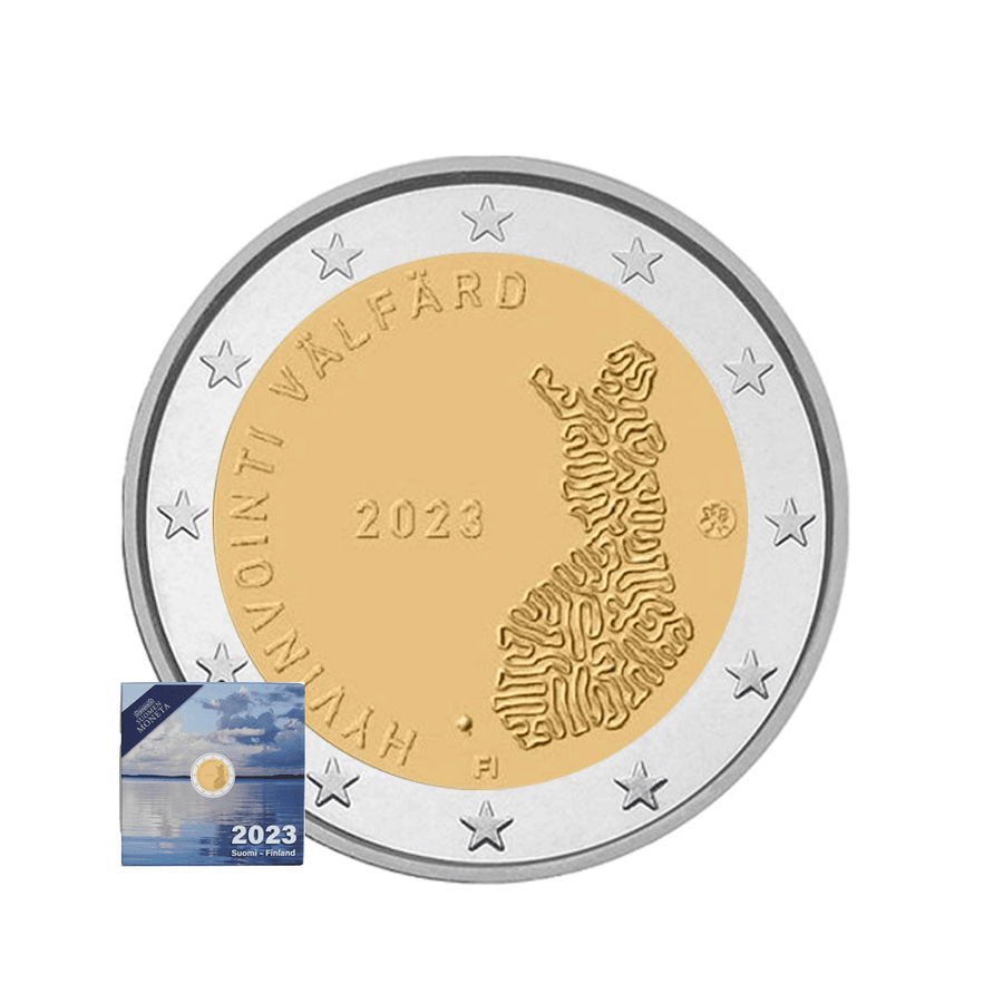 Finlandia 2023 - 2 Euro Commemorative - Servizio sociale e salute finlandese - BE