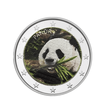 Panda - 2 Euro Commémorative - Colorisée
