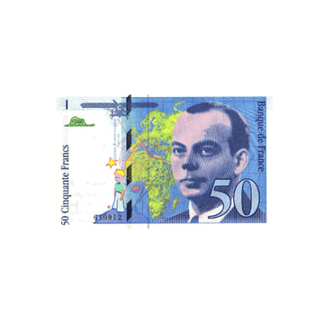 France - Billet de 50 Francs - Saint-Exupéry - 1992-1999