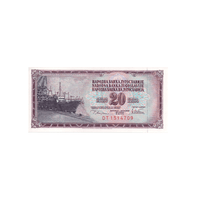 Iugoslávia - 20 Dinars Ticket - 1978
