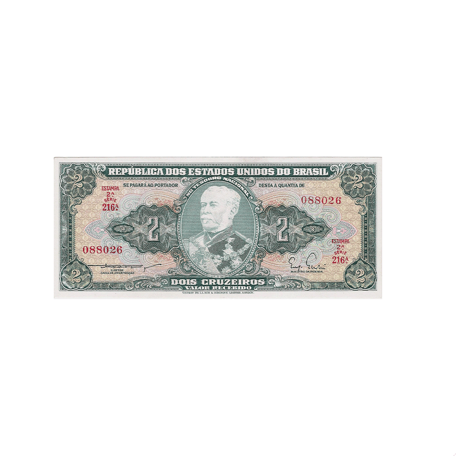 Brésil 1954-1958  - Billet de 2 Cruzeiro