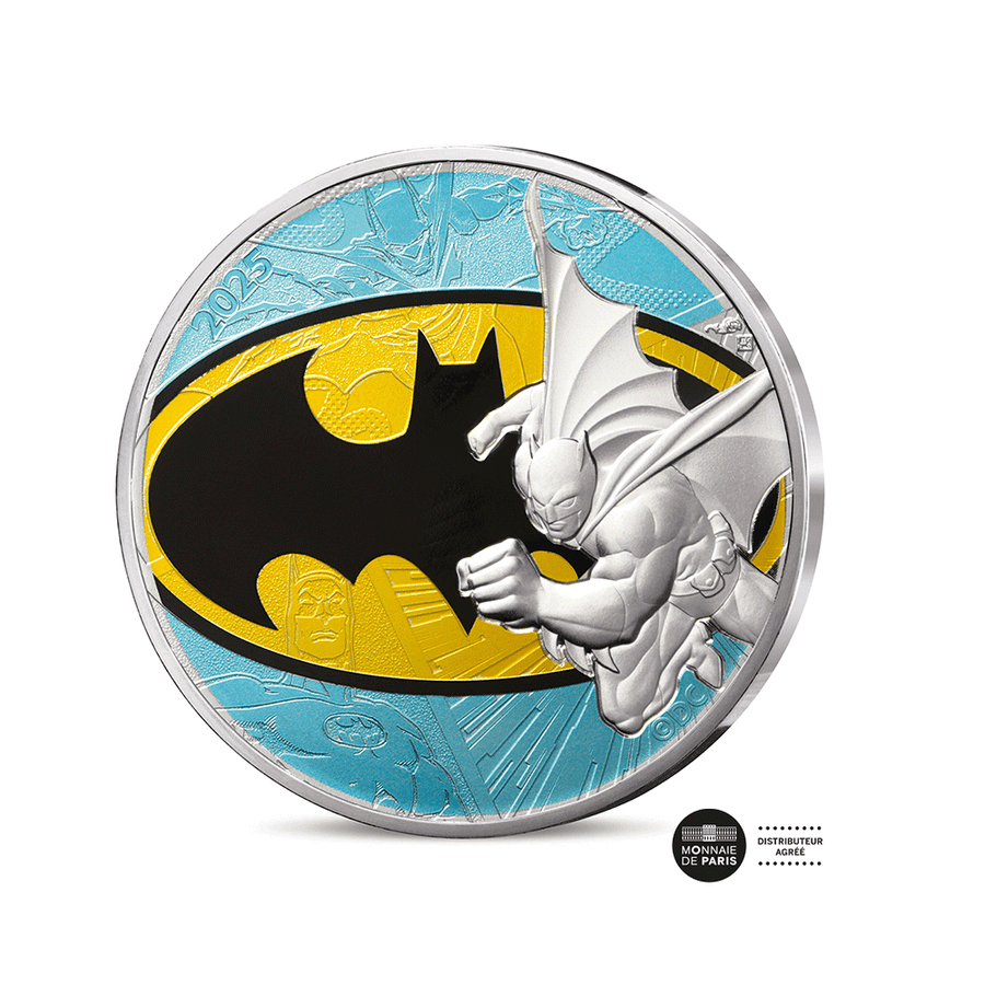 DC Comics - Monnaie de 10€ Argent (16/18) - Logo Batman - 2025
