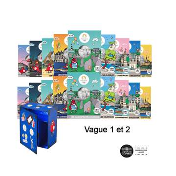 Paris 2024 Olympic Games - France welcomes games - Lot of € 18 currencies of € 10 money with the collector's box - Wave 1 and 2