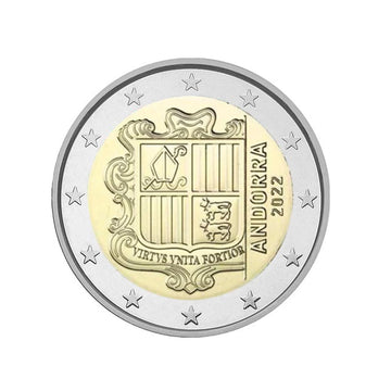 Andorre 2022 - 2 Euro Commémorative - Armoiries