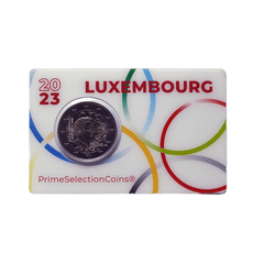 Luxembourg 2023 - 2 Euros Coincard - 25eme anniversaire du Grand-Duc Henri en tant que membre du Comité International Olympique