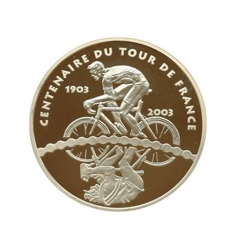 Centenaire du Tour de France - Monnaie de 1/4€ Argent - BE 2003