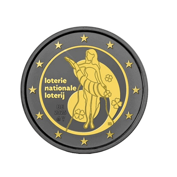 Belgique 2025 - 2 Euro Commémorative - La Loterie Nationale - Ruthenium