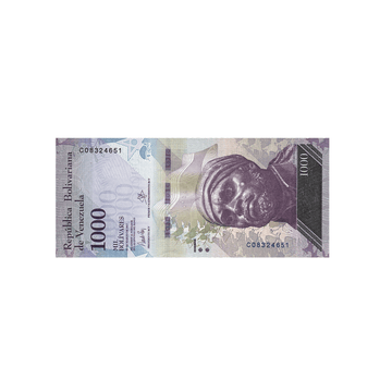 Bolivie - Billet de 1000 Bolivares - 2017