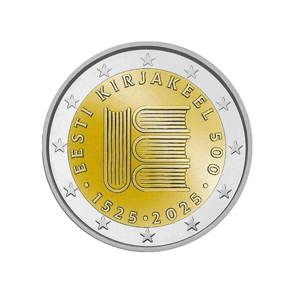 ⁣⁢Estonia 2025 - 2 Euro Commemorative - 500th Anniversary of the First Printing in the Estonian Language⁤⁣