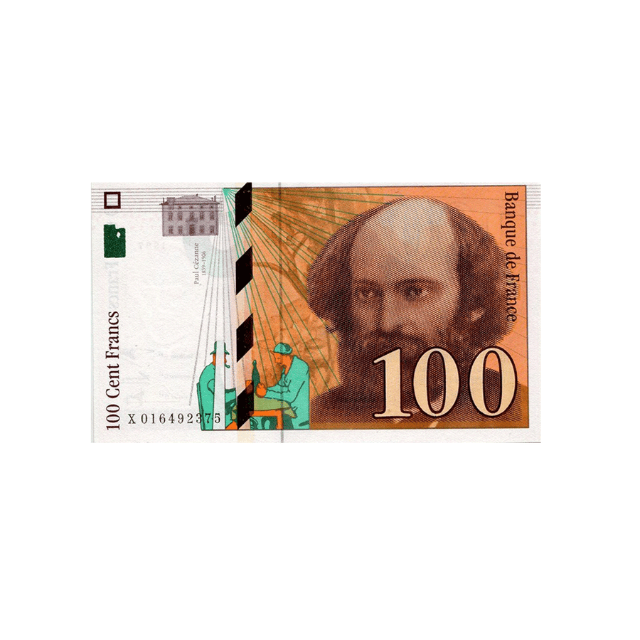 France - Billet de 100 Francs - Paul Cézanne - 1997-1998