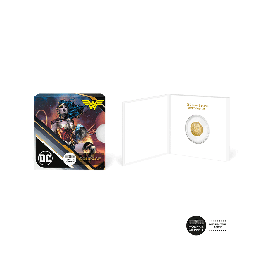 DC Comics - Monnaie de 250€ Or (01/02) - Courage - BU 2025
