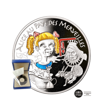 Contes des enfants d'Europe - Alice aux pays des Merveilles - Monnaie de 1,50€ Argent - BE 2003