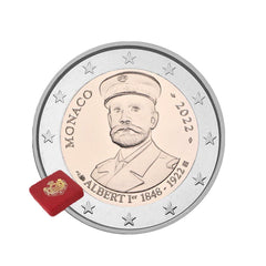 Monaco 2022 - 2 Euros Commémorative  - 100 ans de la Mort du Prince Albert 1er - BE
